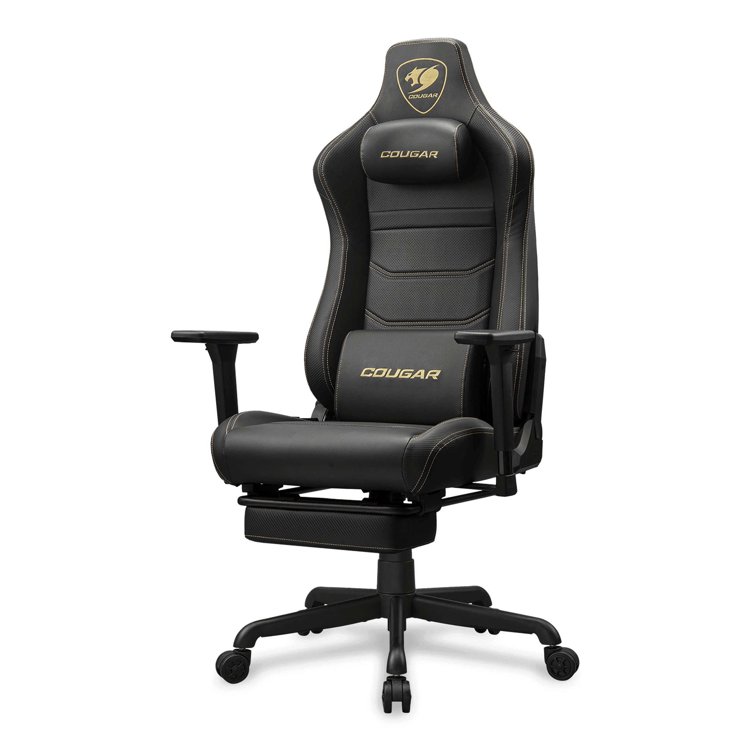 Cougar Armor EVO S GOLD | Gaming Chair with 3D Armrests & Footrest | Orange/Gold - additional product image 2