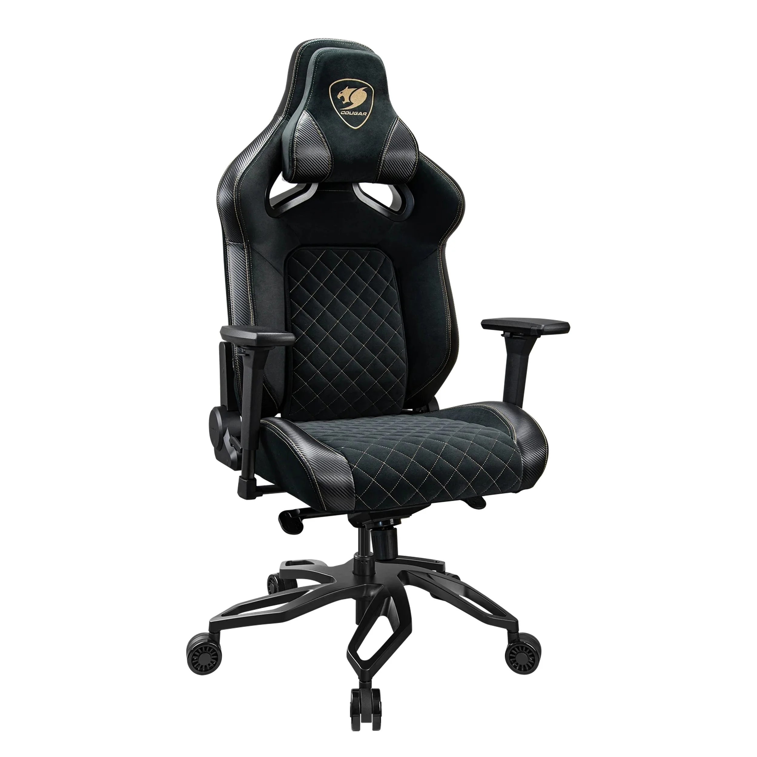 Cougar Titan Pro V2 Fabric Gaming Chair (Gold & Black | 160kg | 4D Armrests) - additional product image 5