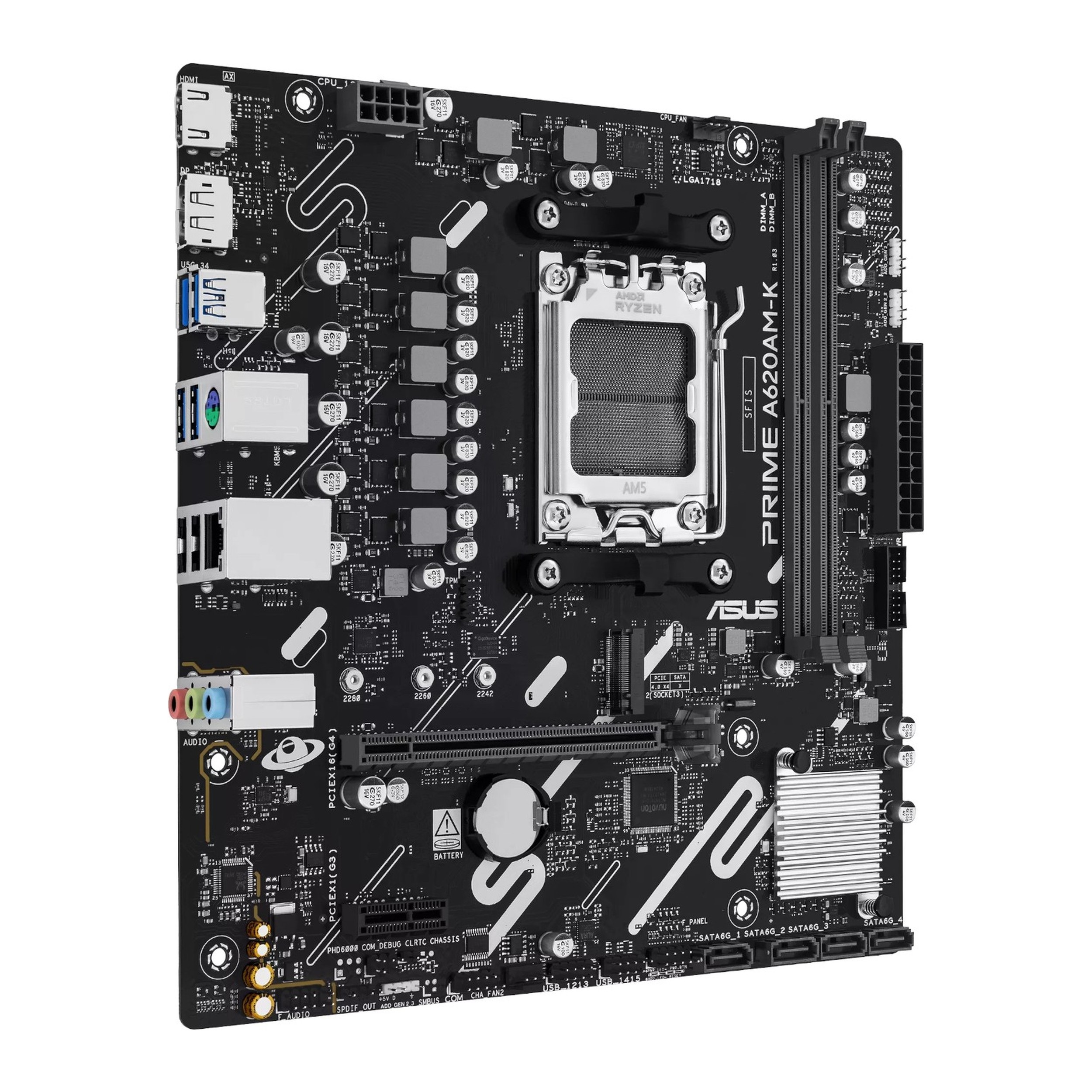 ASUS Motherboard/mATX/AM5/DDR5/2xDIMM/Max.128GB/1xPCIe4x16/1xPCIe3x1/ 1xM.2/4xSATA/1xDP/1xHDMI. - additional product image 3