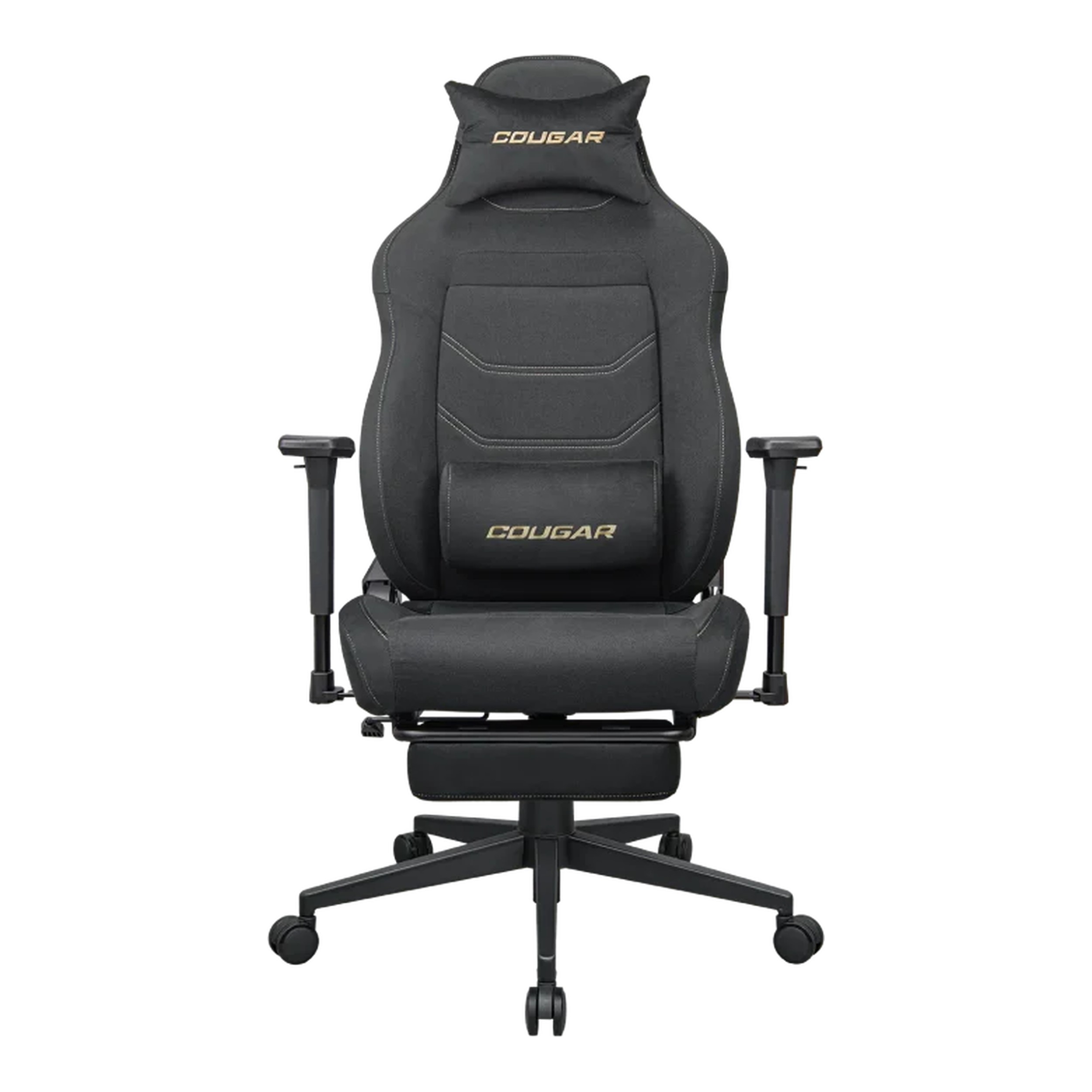 Cougar Explore Neo Royal Fabric Gaming Chair (Gold & Black | 120kg | 155-degree Recline) - COUGAR product image