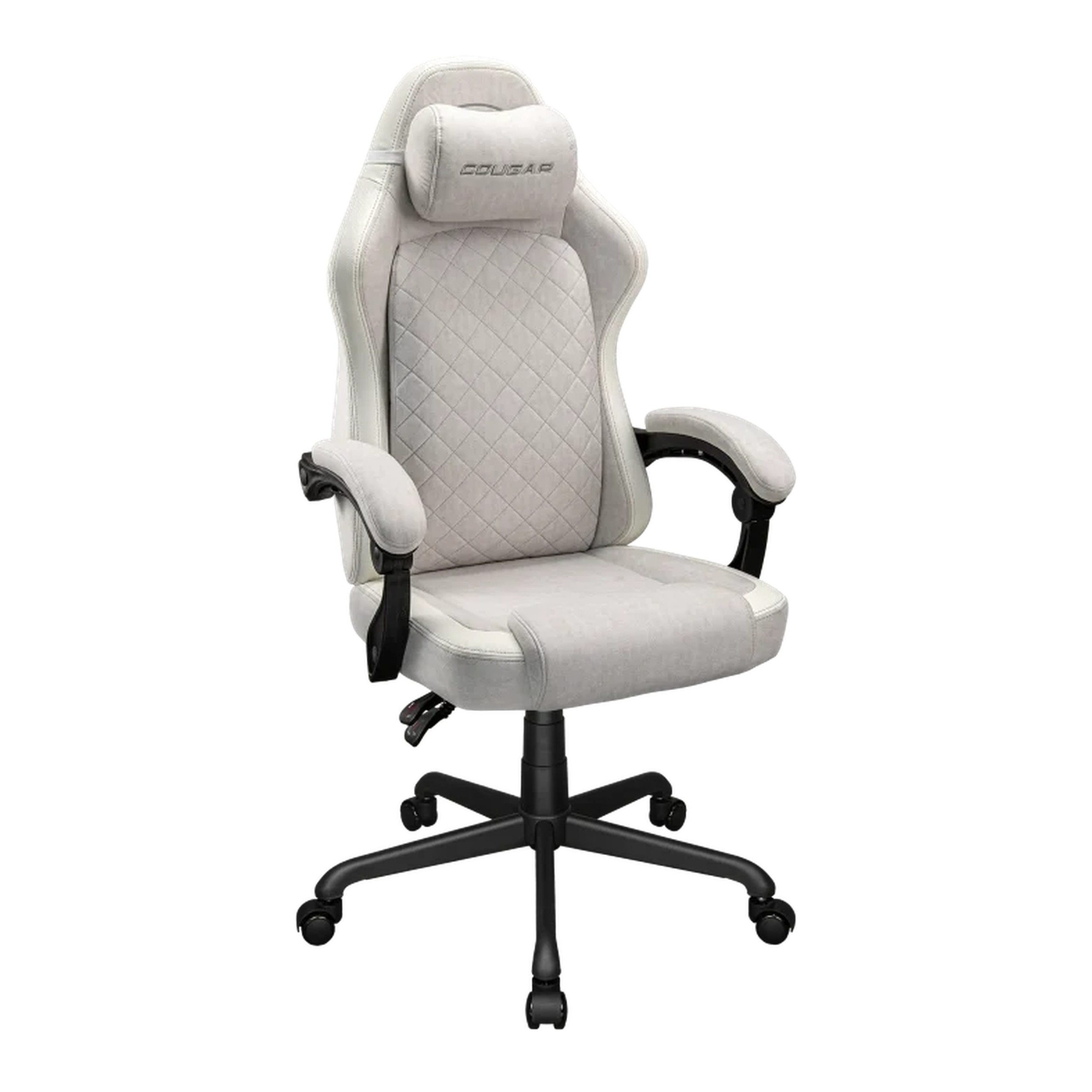 Cougar Fusion EX White Fabric Gaming Chair (Ash | 120kg | Dynamic Linkage Armrests) - additional product image 2