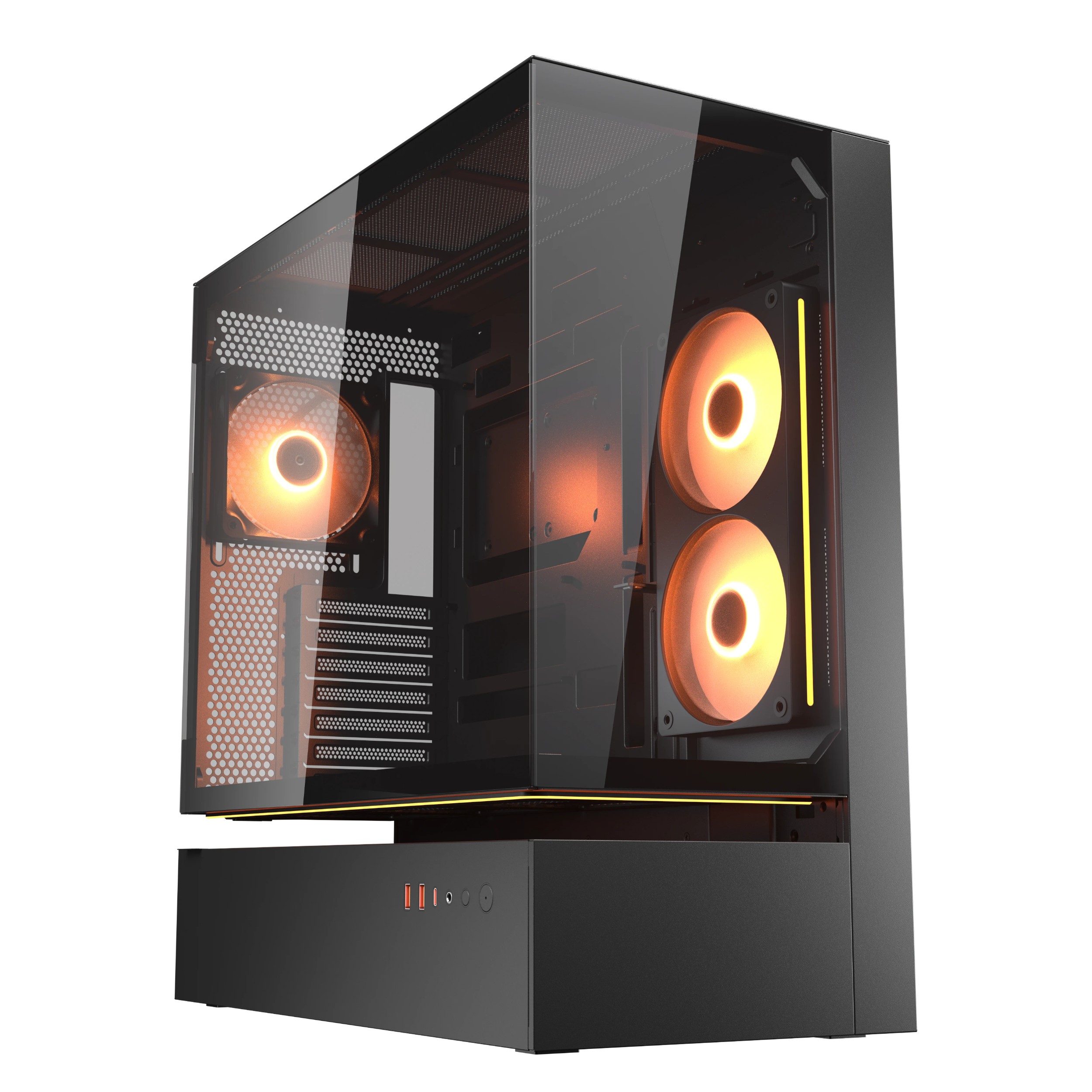 Cougar CFV235 | ATX Mid-Tower Case with Aurora LED Strip & Unity 240 ARGB Fan | Black