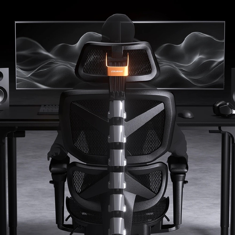 Cougar Terminator Air Executive Ergonomic Office Chair (3D Adjustable Headrest | 3D Hyperrotation Armrests | Dynamic Adaptive Support | Mesh) - additional product image 9