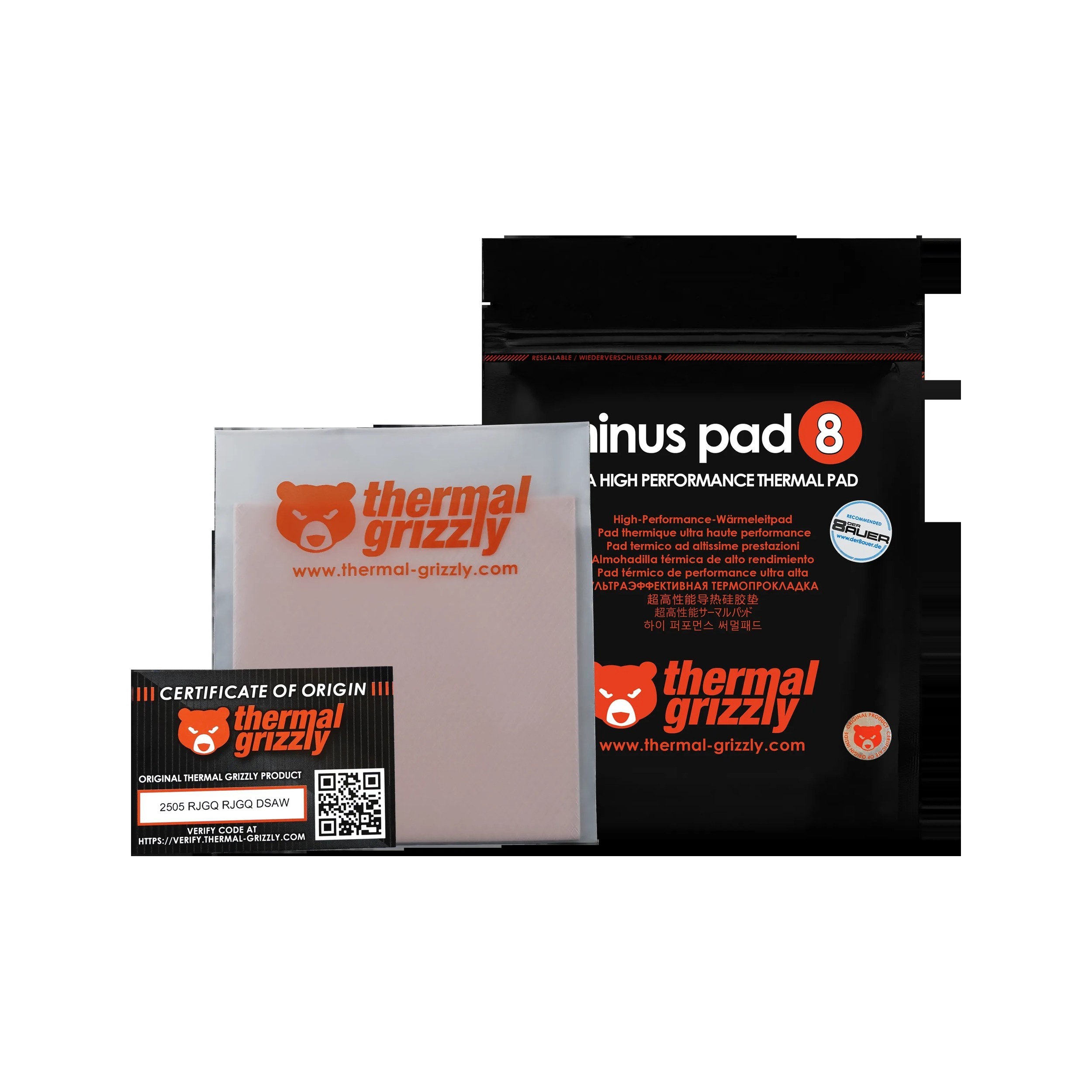 Thermal Grizzly Minus Pad 8 - 120x 20x 1,5 mm - 2 R - additional product image 3