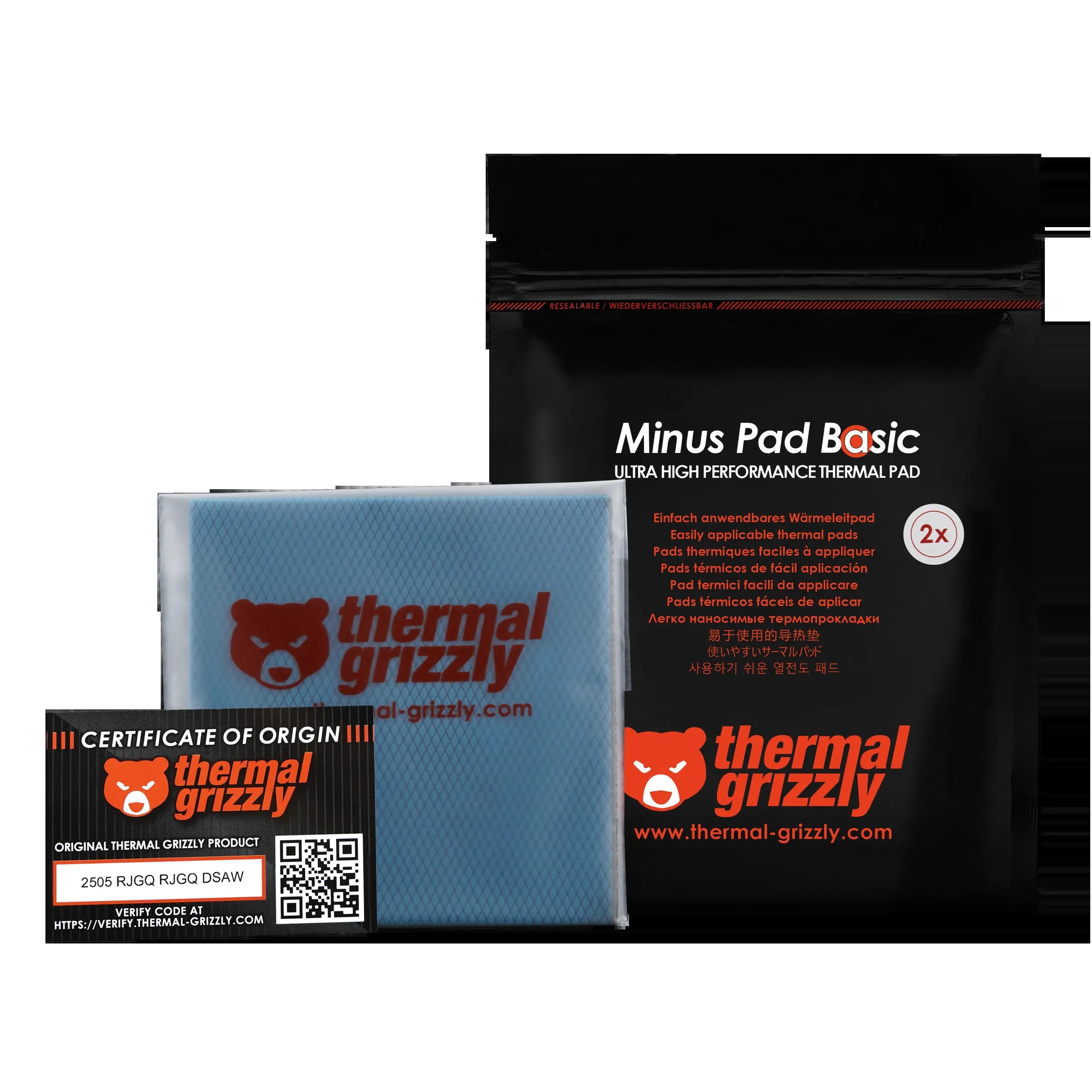 Thermal Grizzly TG-MP-B-100-100-10-2 Minus Pad Basic 2-Pack