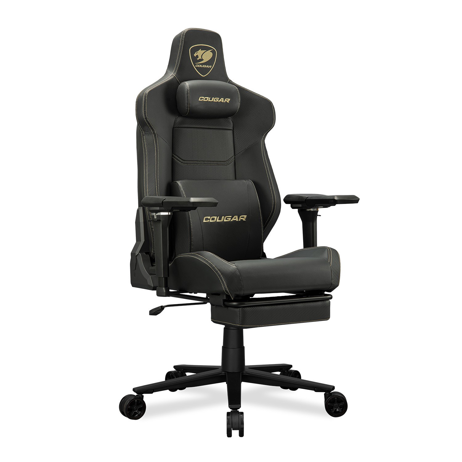 Cougar Armor EVO M GOLD | Gaming Chair with 5D Armrests & Footrest | Gold/Black - additional product image 2