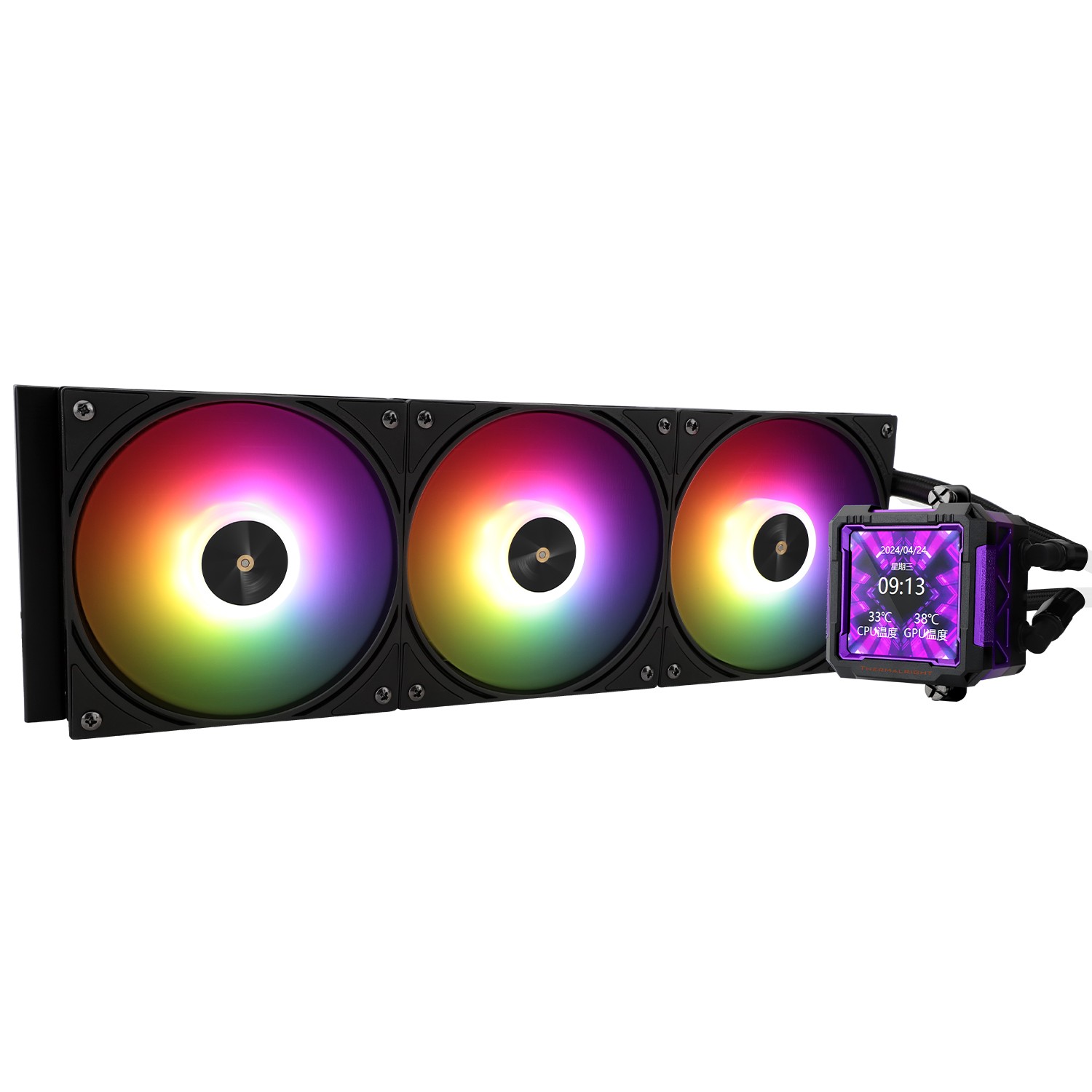 Thermalright Frozen Warframe Pro 360 Black Argb AIO CPU Cooler - THERMALRIGHT product image
