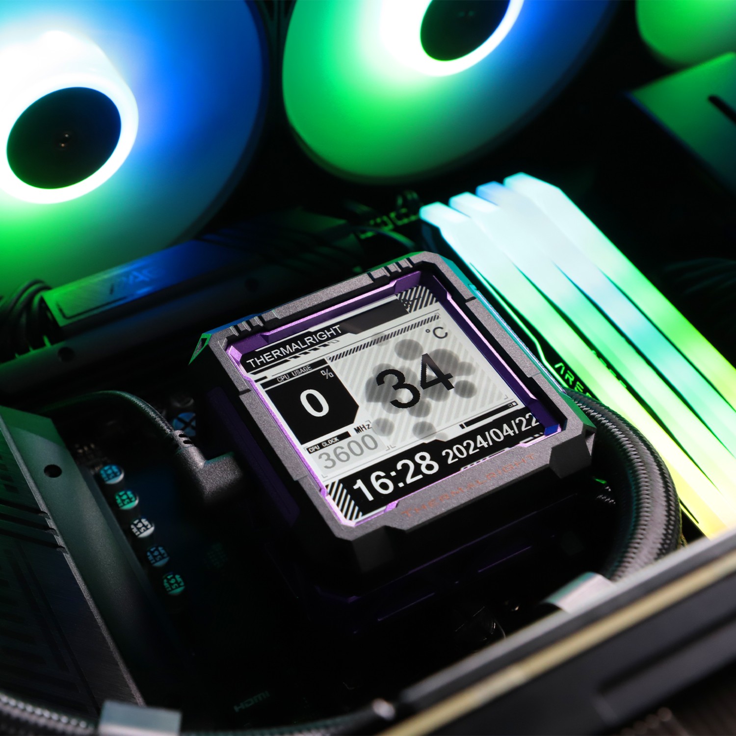 Thermalright Frozen Warframe Pro 360 Black Argb AIO CPU Cooler - additional product image 7