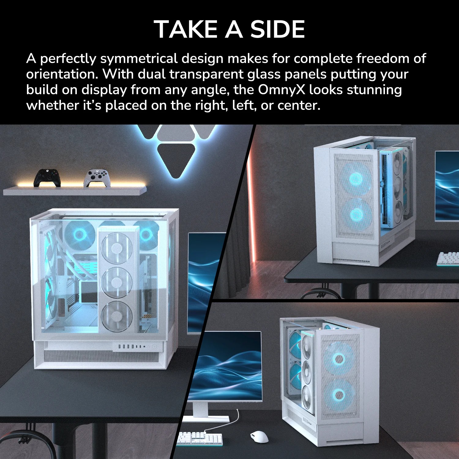 Cougar OmnyX | ATX Mid-Tower Case with 4x 160mm ARGB PWM Fans | Black - additional product image 9
