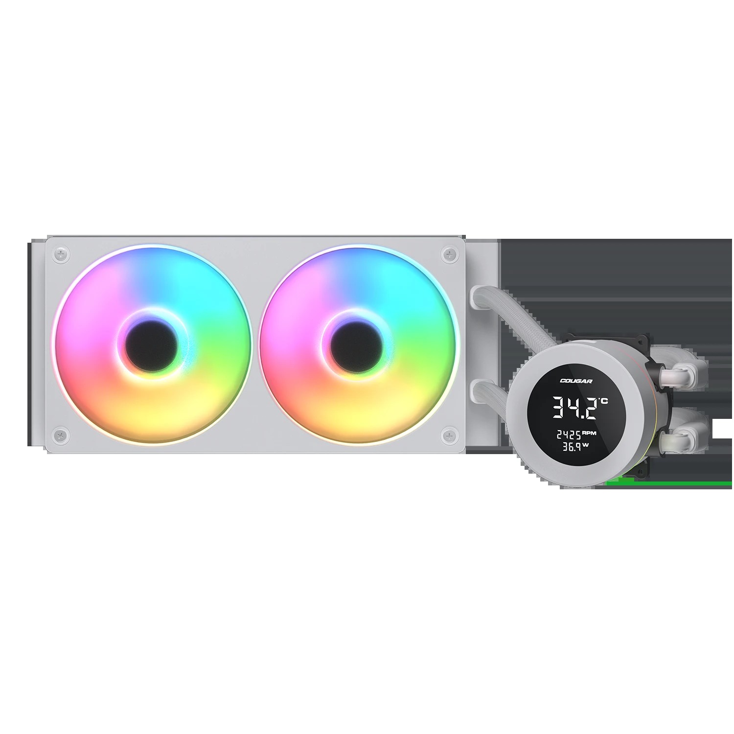 Cougar Poseidon Vistek 240mm CPU Cooler | White ARGB Display - additional product image 2